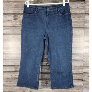 Gloria Vanderbilt Womens Capri Jeans Denim All Around Slimming Effect Size 12